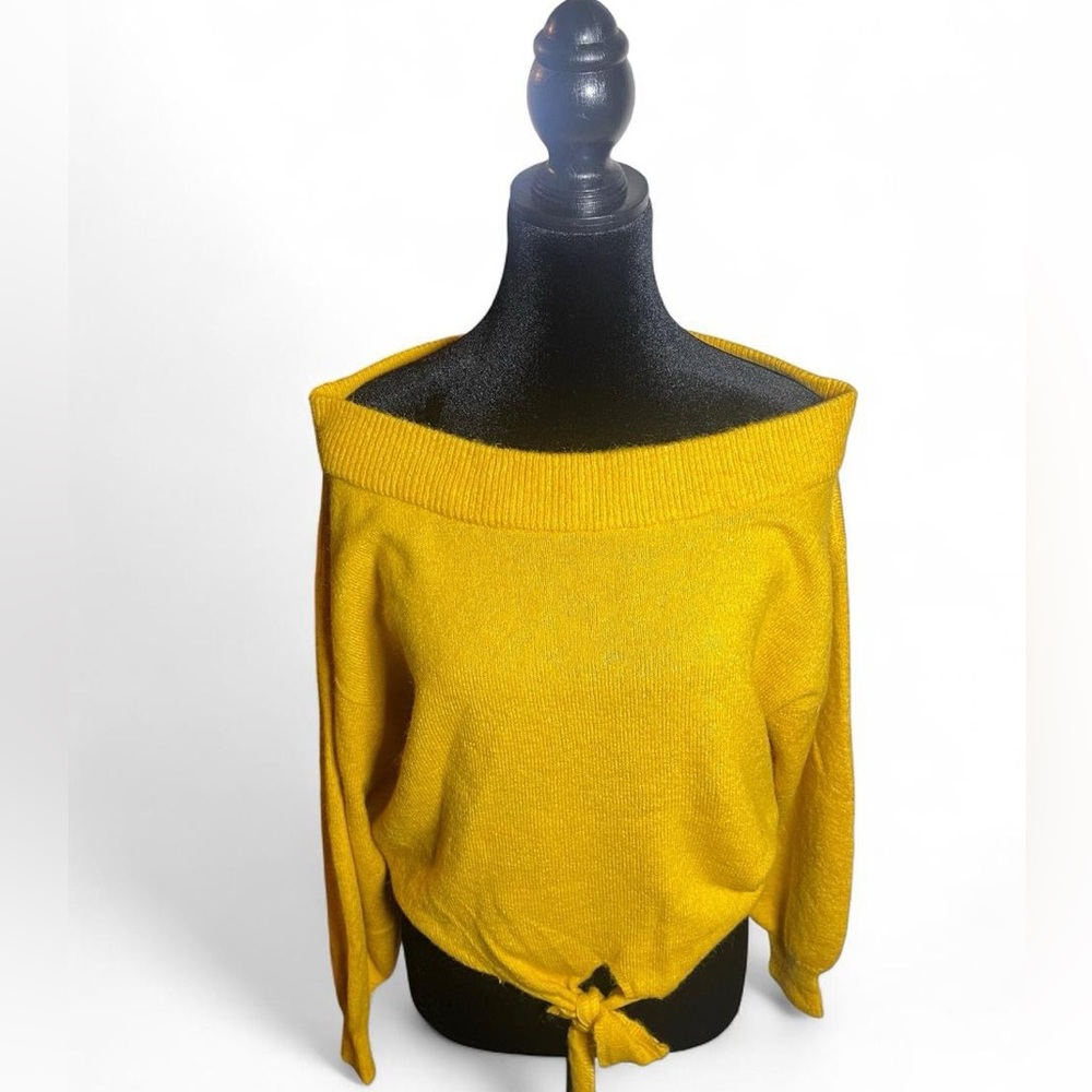 Express Knit Sweater Women’s Mustard Yellow Like New
